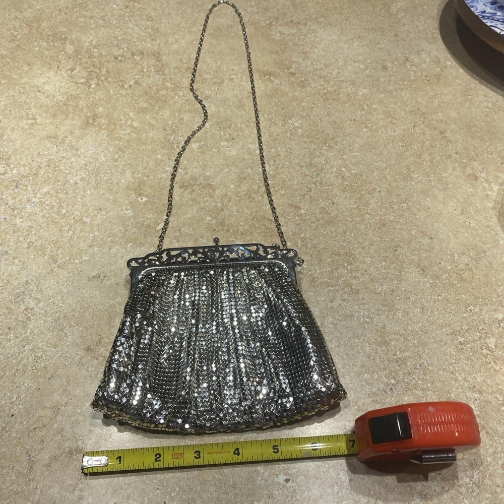 Whiting & Davis Silver Mesh Evening Bag